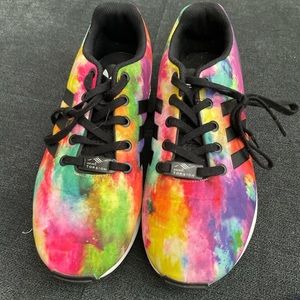 Adidas torsion fashion sneakers multi colored size 5 men size 7 womens